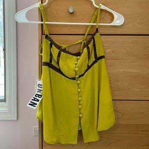 Urban Outfitters Green babydoll top (never worn)